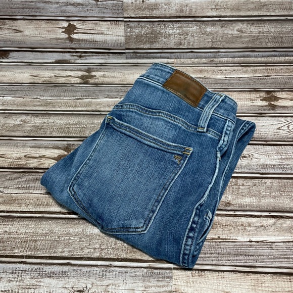 Madewell Denim - Madewell High Rise Skinny Jeans Button Fly Denim Blue Womens‎ Size 28P
